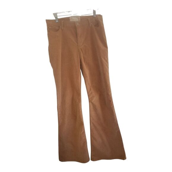 Corduroy Flare pants Camel Tan 11 Cotton Stretch Hi Rise 5 Pocket Altar'd State - Picture 9 of 16